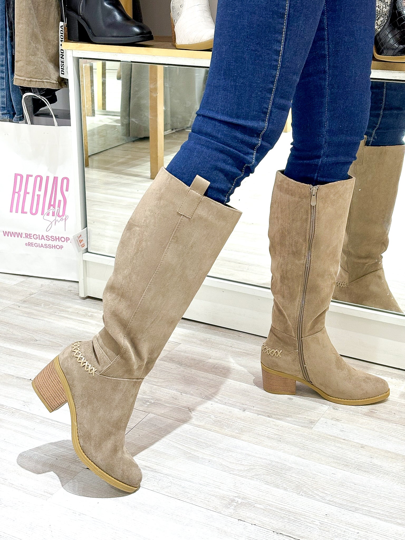 Botas Largas Bucaneras Beige Chicas Bajitas Bucaneras Para Bajitas
