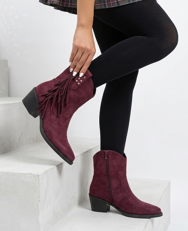 Botin elegante Ruby burdeo