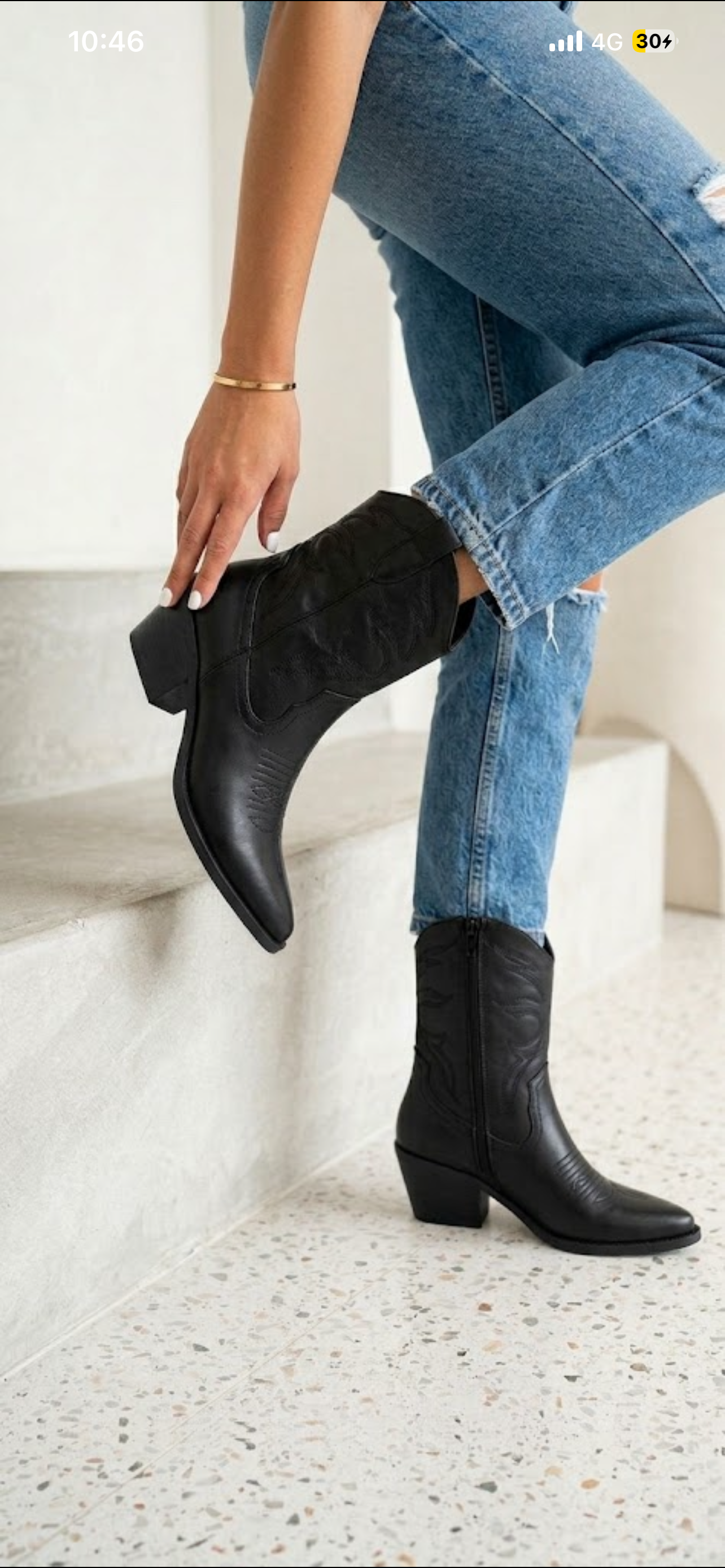 Botin Texan gloria Negro (preventa)