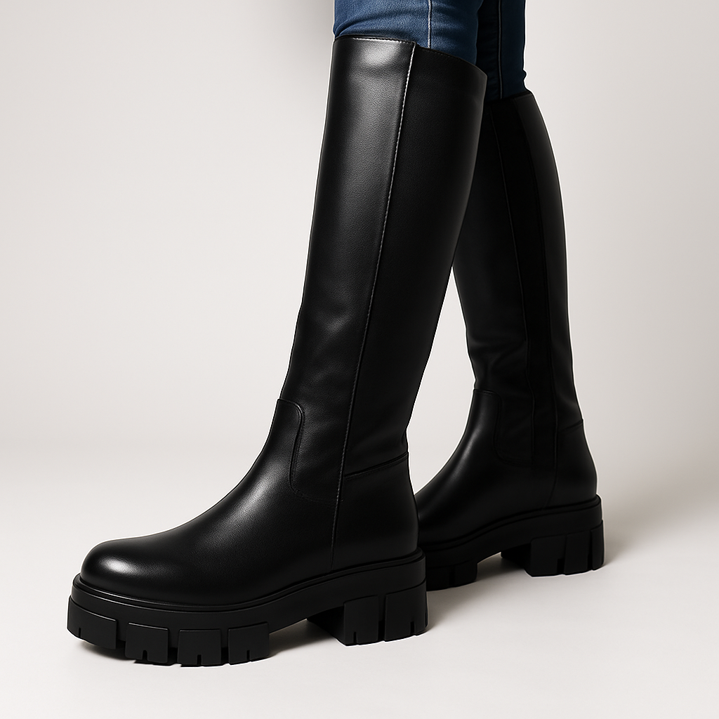 Botas Black Pink Negro con fondo blanco