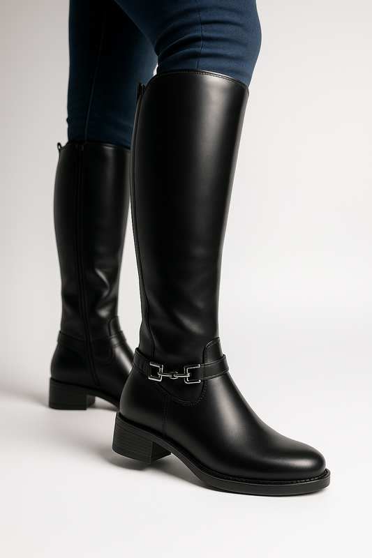Botas Bucaneras Tania Lux Negro lateral
