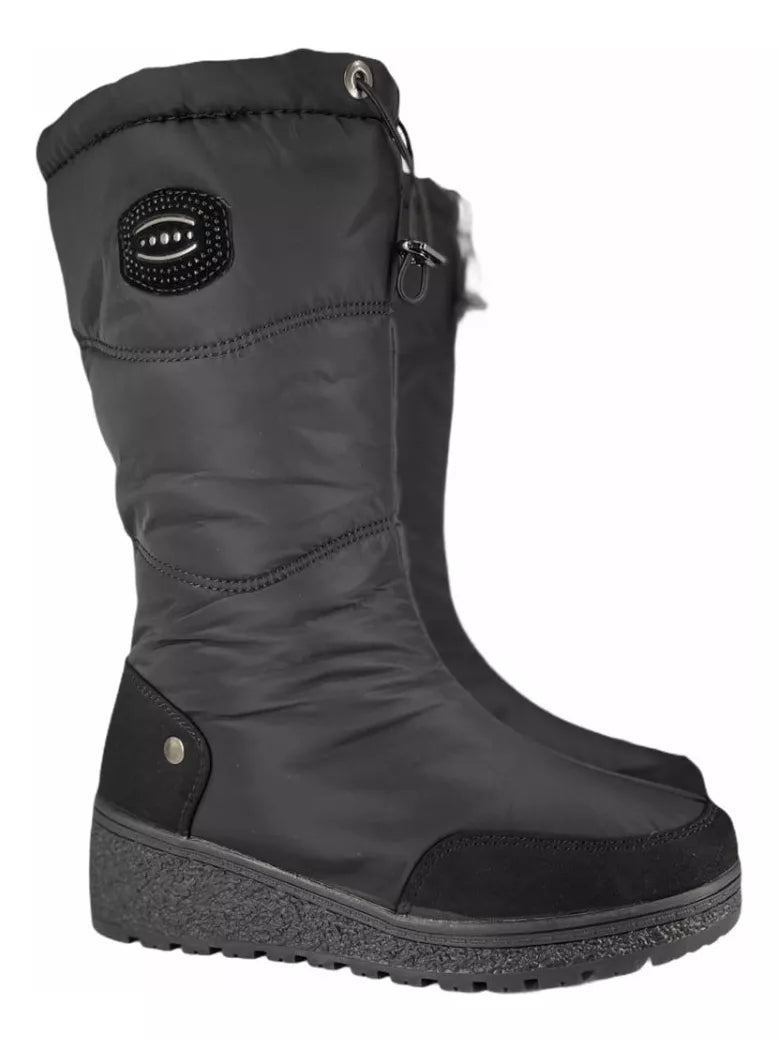 botines impermeables caña media suela goma antideslizante