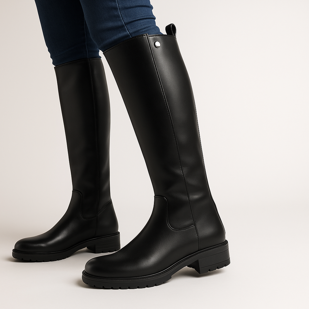 Botas Bucaneras Negras Bucanera Taco Aguja Taco Bajo Bucaneras Sin