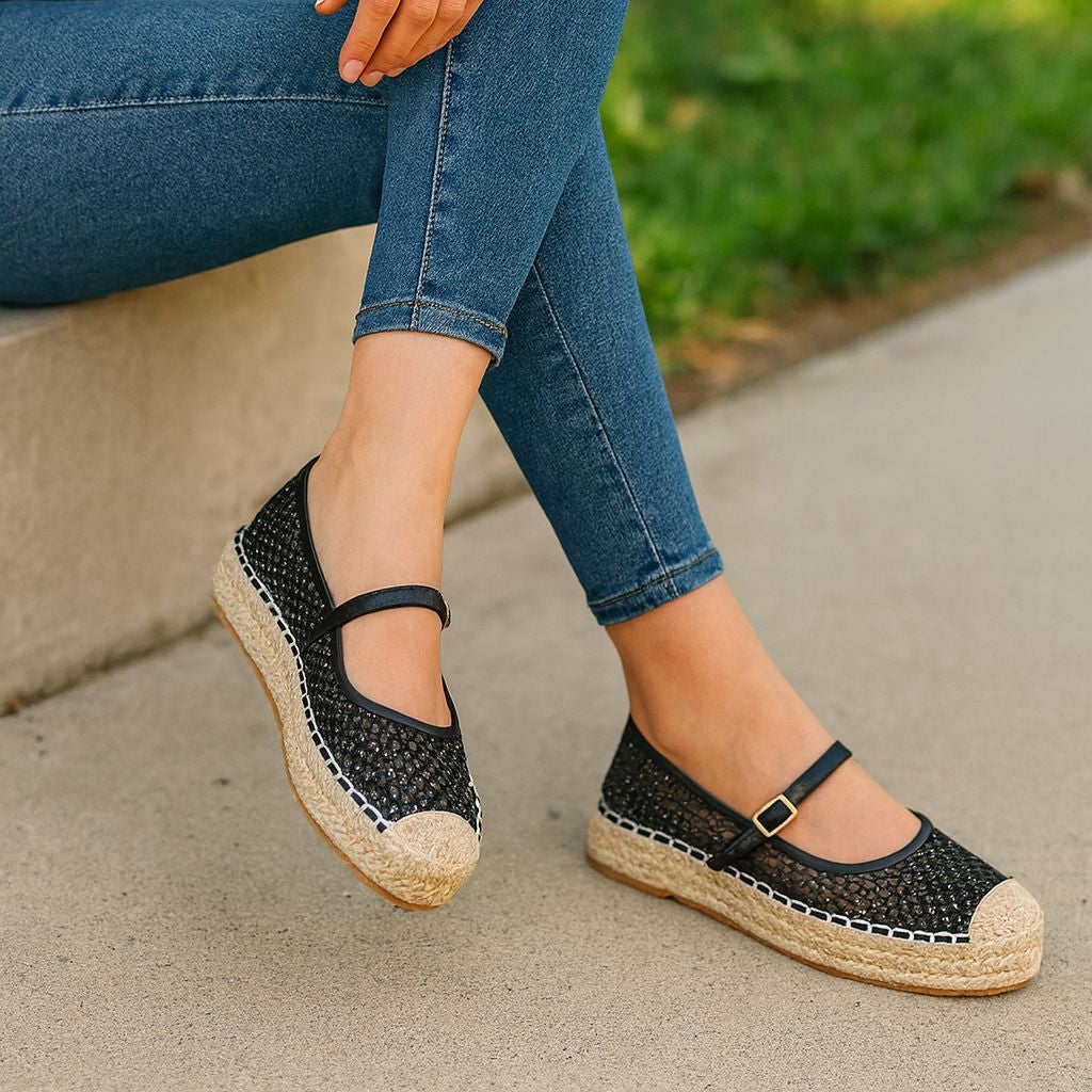 Alpargatas Zapatos Elivy Negro