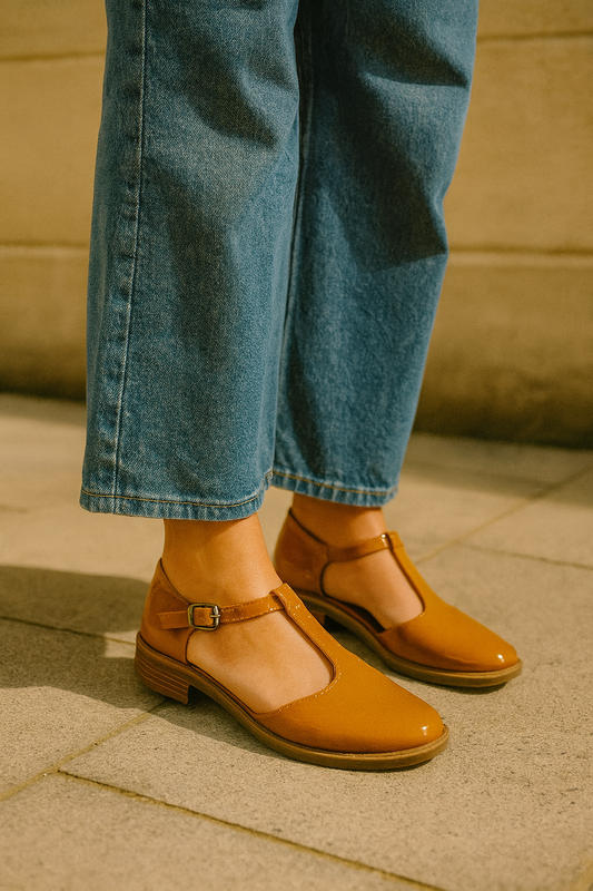 Zapatos Elizabeth camel