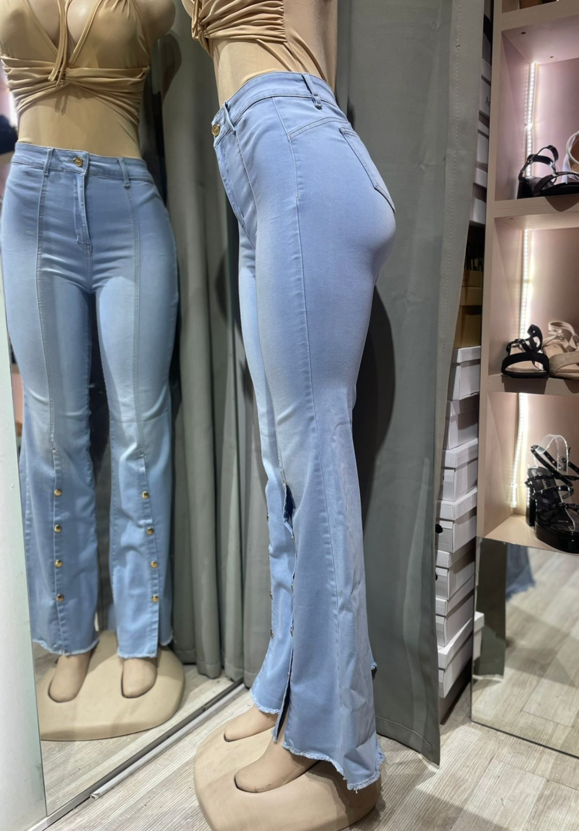 Jeans flare paradisse abdomen control