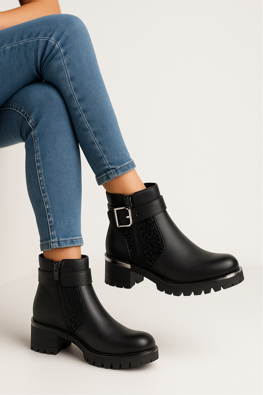 Botines Polly Negro