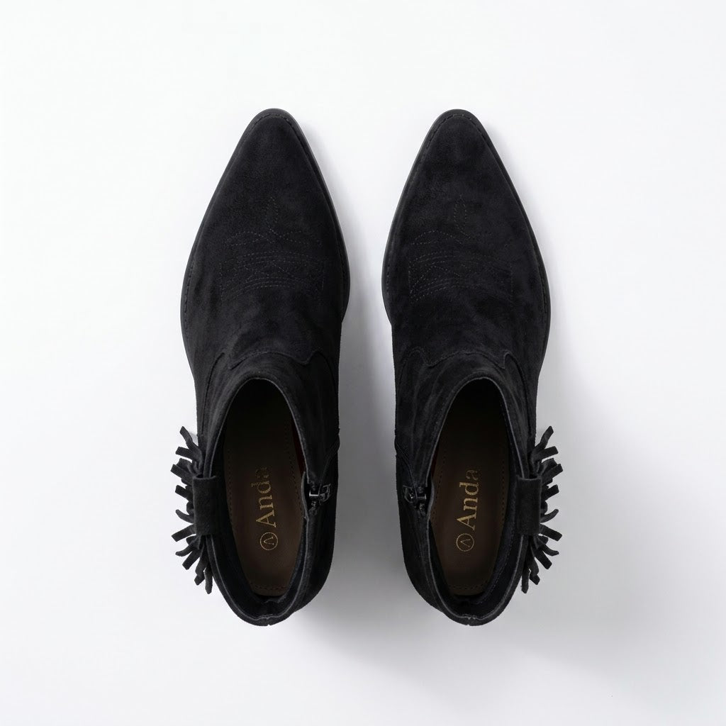 Botin elegante Ruby negro