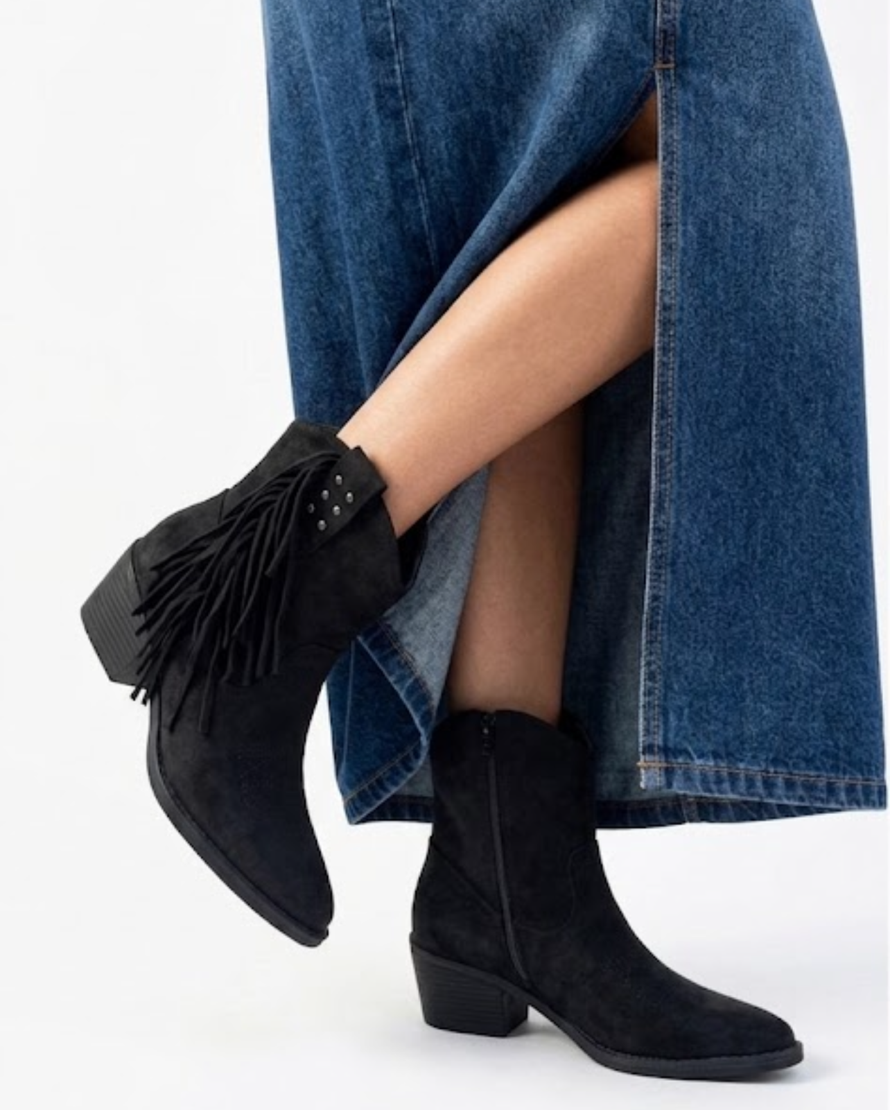 Botin elegante Ruby negro