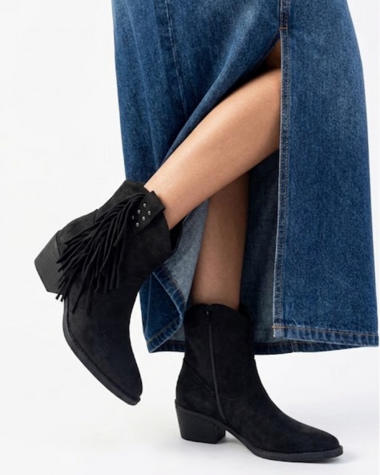Botin elegante Ruby negro