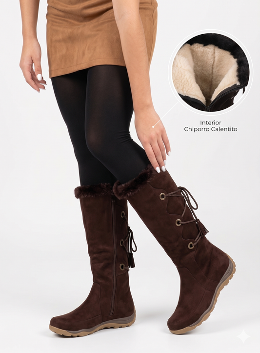 Bota caña media Café  Winterlook