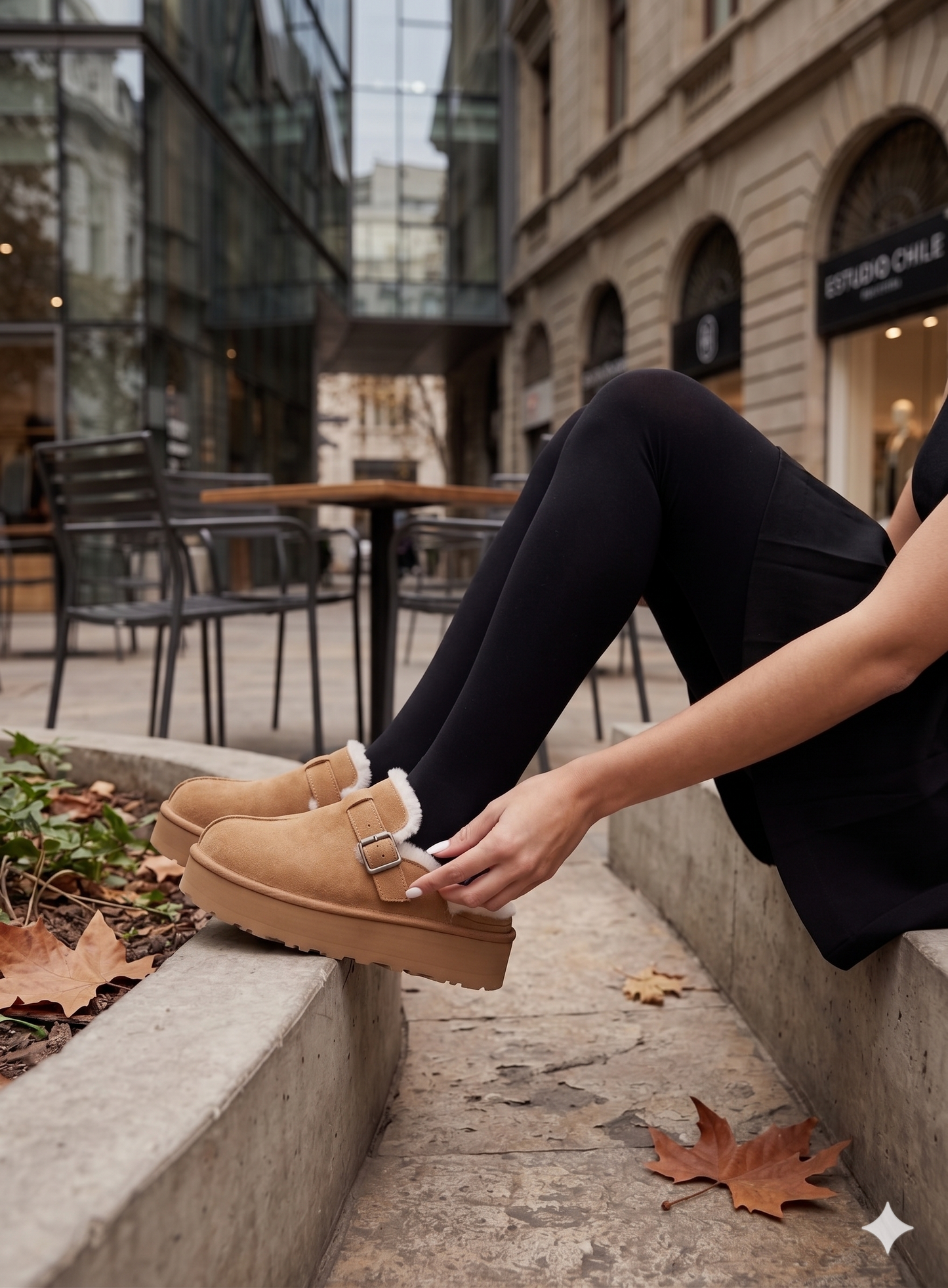 PantuBotas Birken Suecos SlipOn Platform Camel
