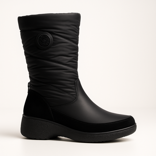 Bota Kary Negro con fondo blanco