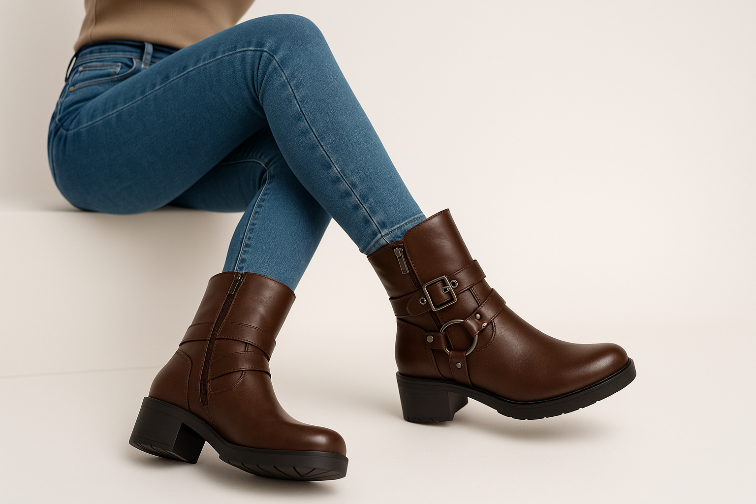 Botas BEAU Cafe de costado