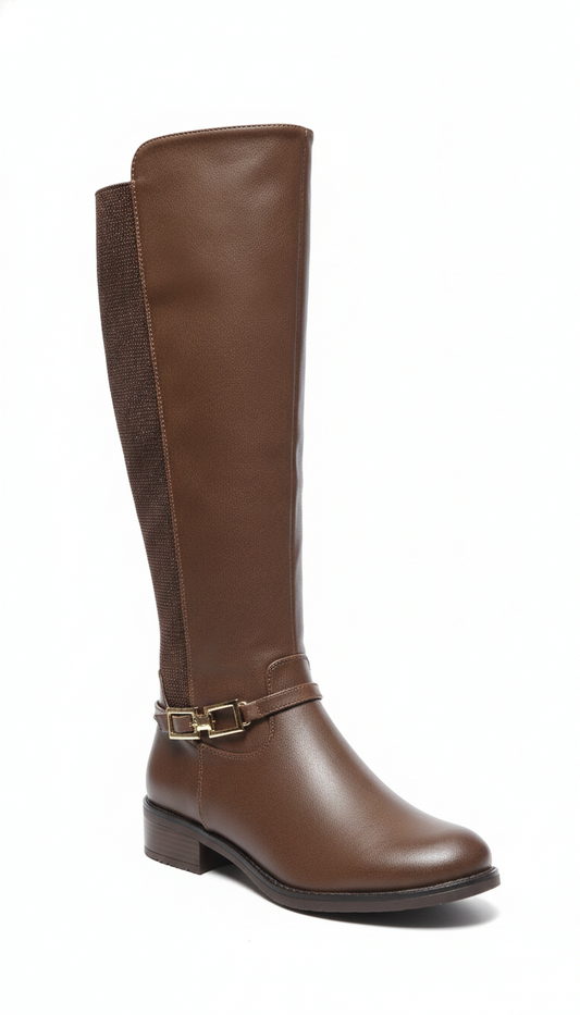 Botas Elasticadas Tania Lux Café - PREVENTA (Envíos 15/05)