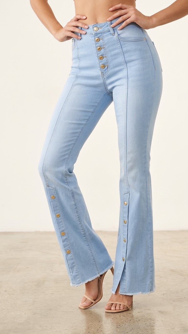 Jeans flare paradisse abdomen control