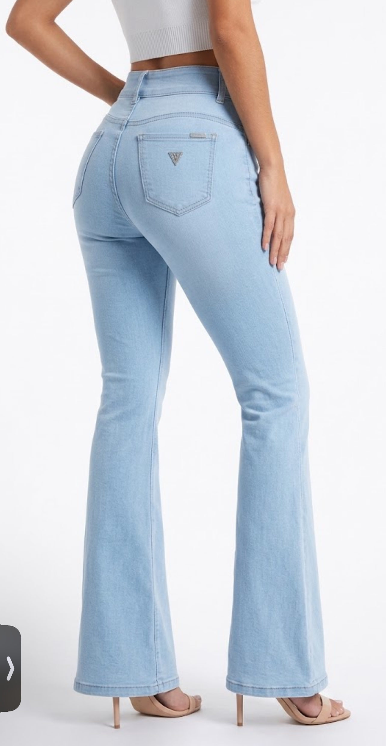 Jeans flare paradisse claro