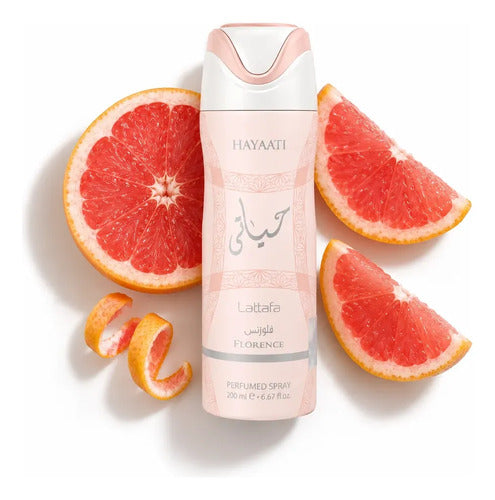 Body Splash Desodorante Lattafa Hayaati Florence 200ml - Mujer