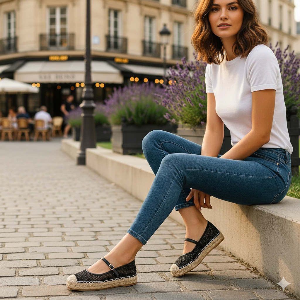 Alpargatas Zapatos Elivy Negro