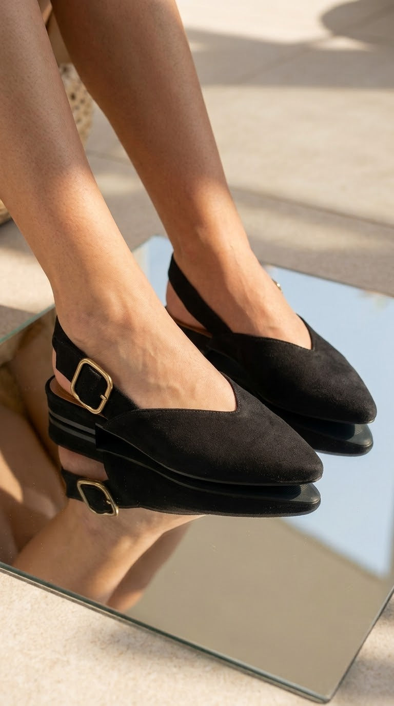 PREVENTA  - ballet puntilla reno negro