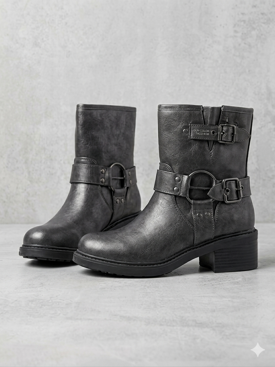 Botín Gris modelo BEAU