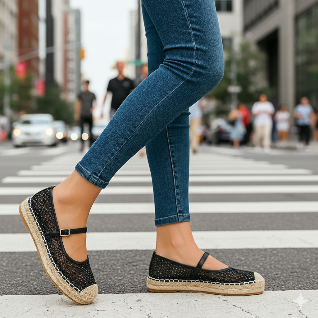 Alpargatas Zapatos Elivy Negro