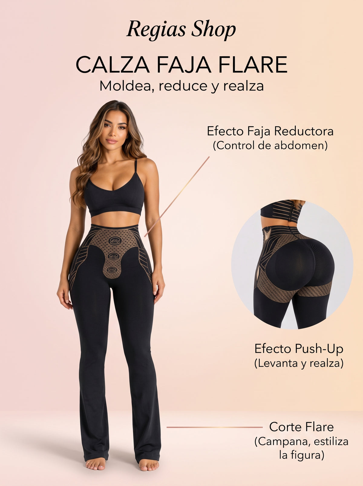 CALZA FAJA REDUCTORA & PUSH-UP