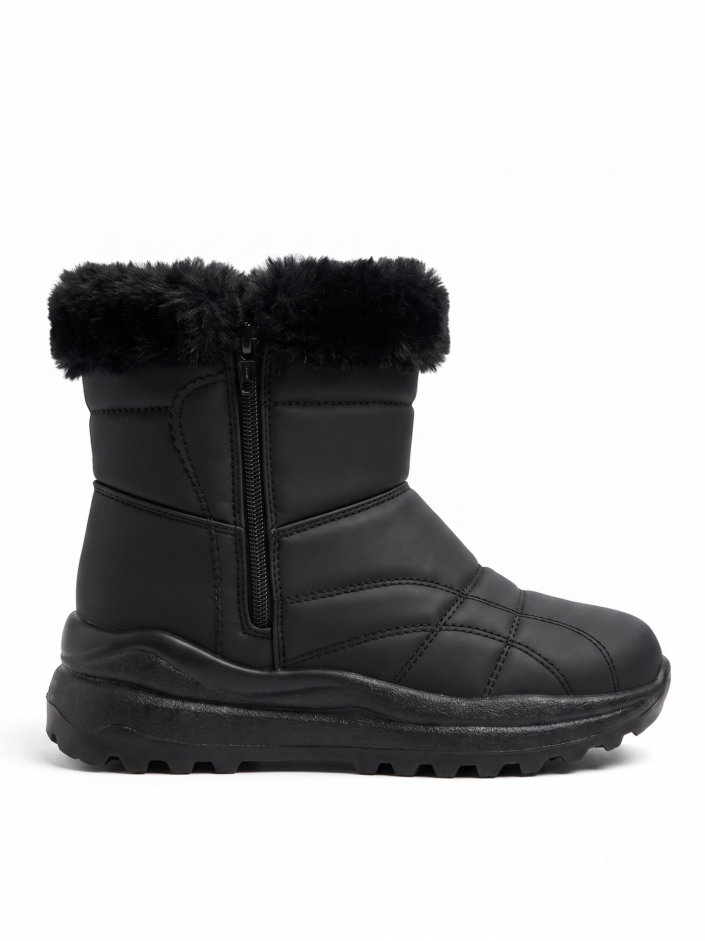 Botín Bajo Impermeable -  Ecocuero Negro