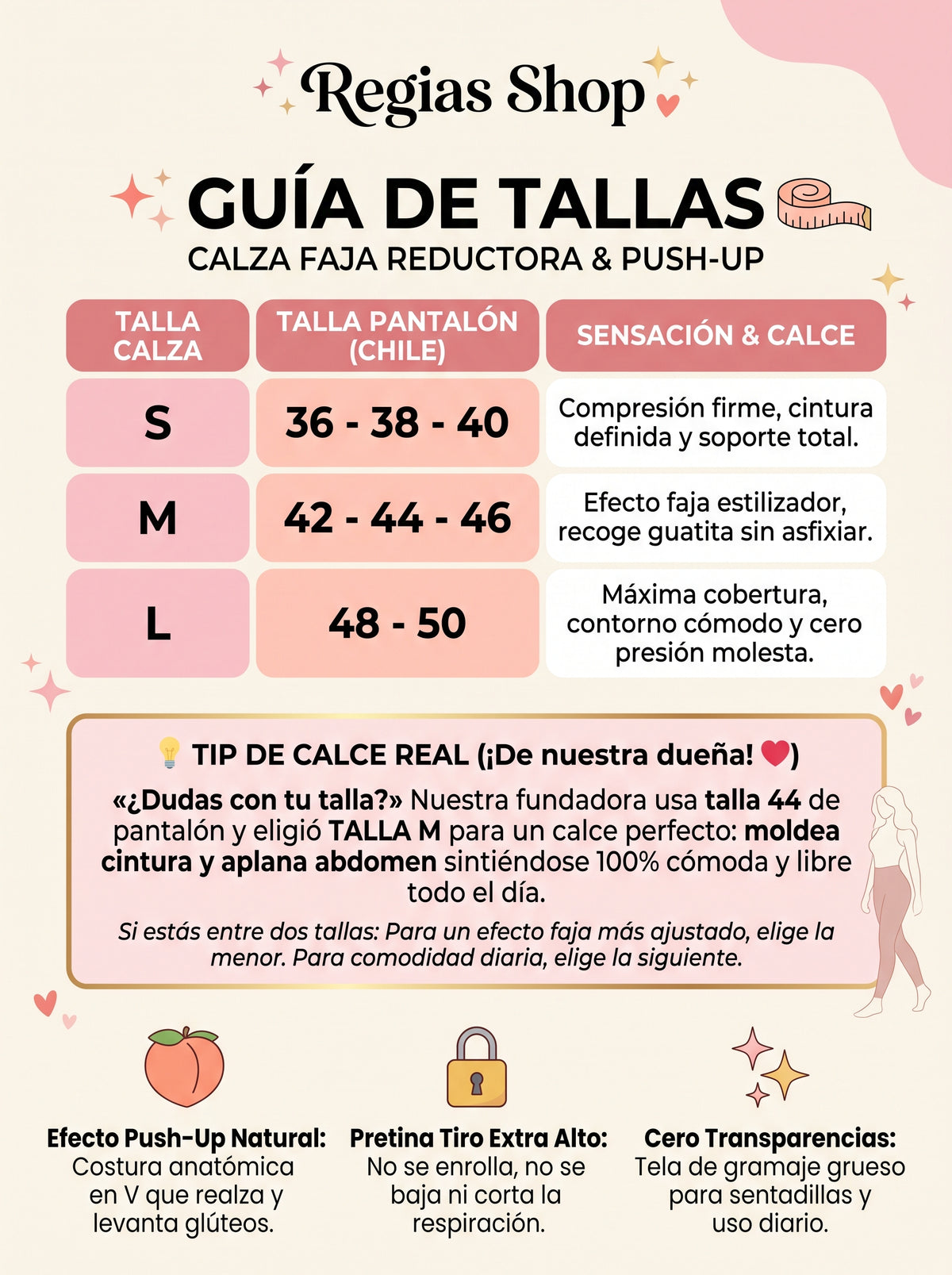 CALZA FAJA REDUCTORA & PUSH-UP