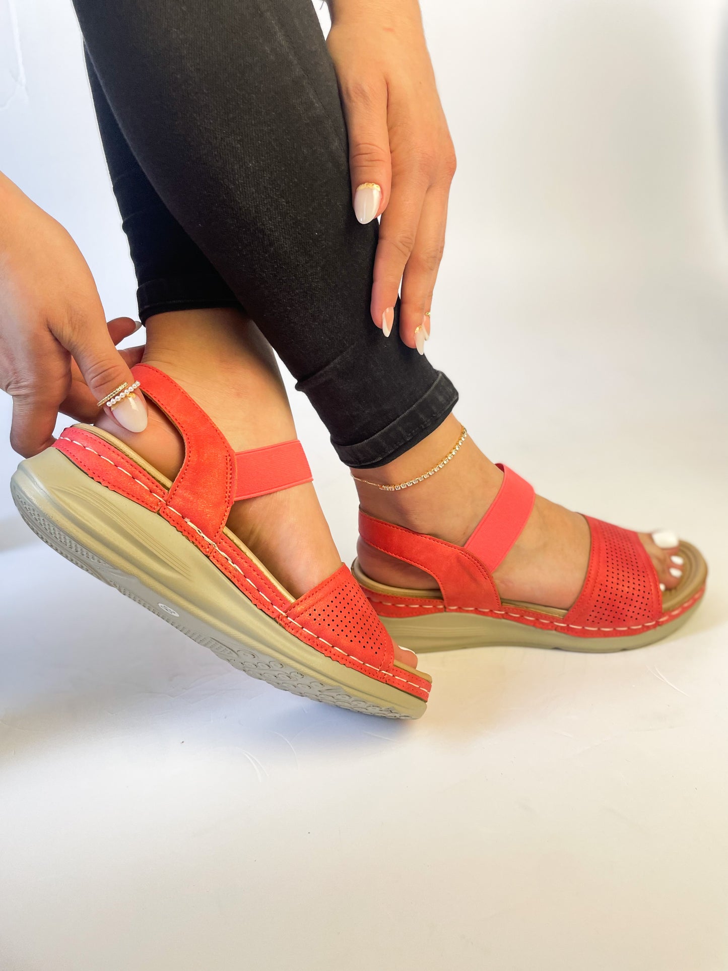 Sandalias Fresca rojo