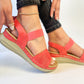 Sandalias Fresca rojo