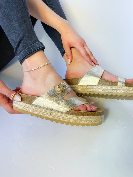 Sandalias Shine Oro