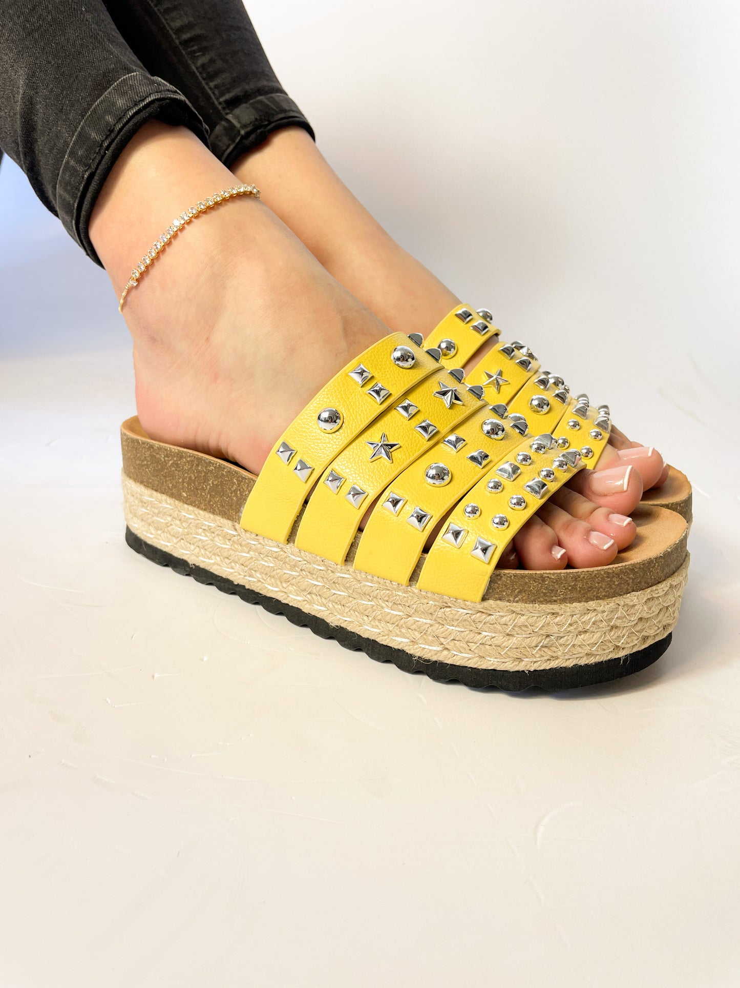 Sandalias Gladiadoras Amarillo