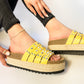 Sandalias Gladiadoras Amarillo