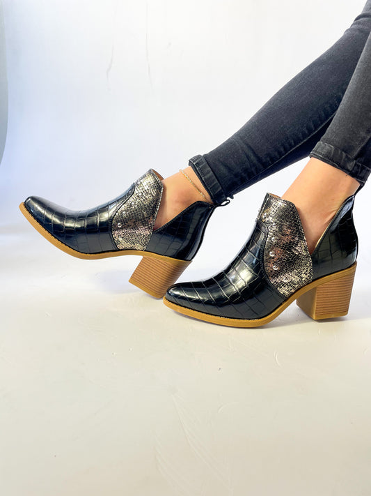 Botin Campero Texan Negro