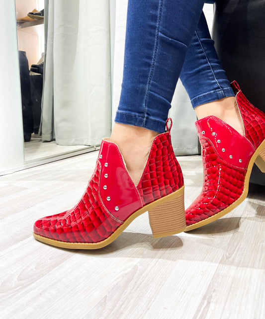 Botin Campero Texan Rojo