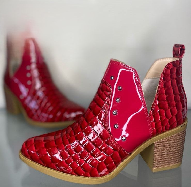 Botin Campero Texan Rojo