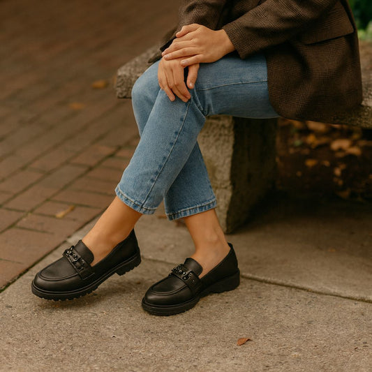Mocasin Mate Negro