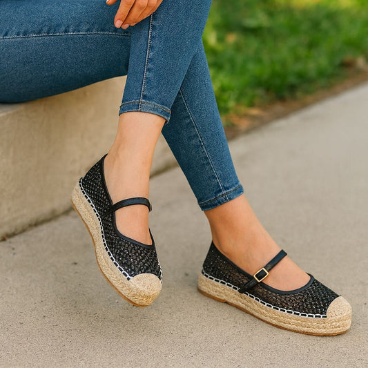 Alpargatas Zapatos Elivy Negro