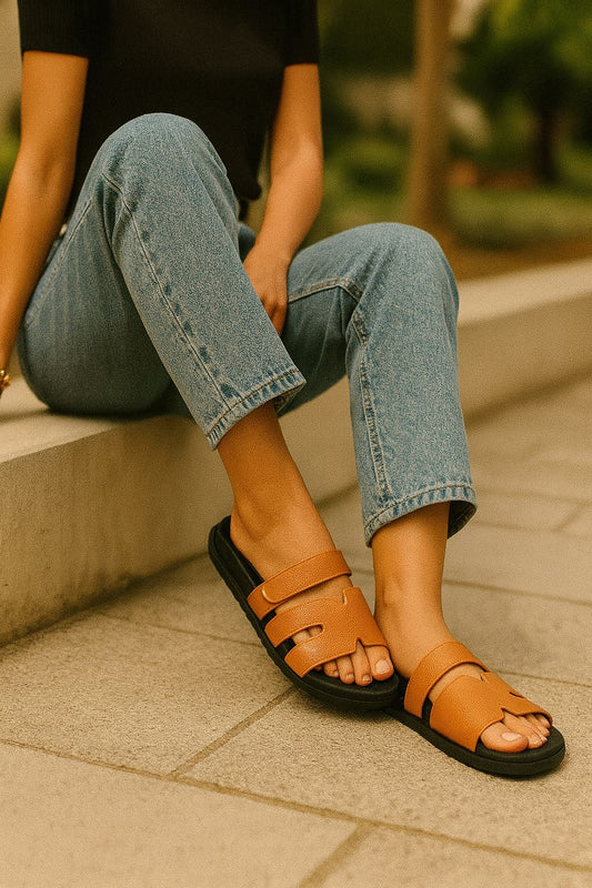 Sandalias Hermes Camel