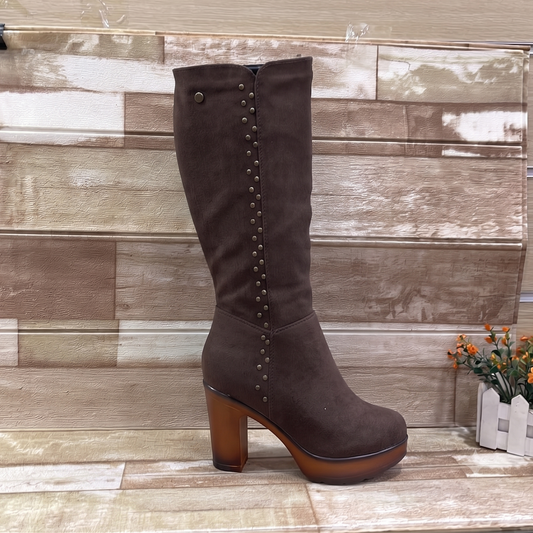 Botas QBM Plataforma Cafe - PREVENTA con Despacho 13/07