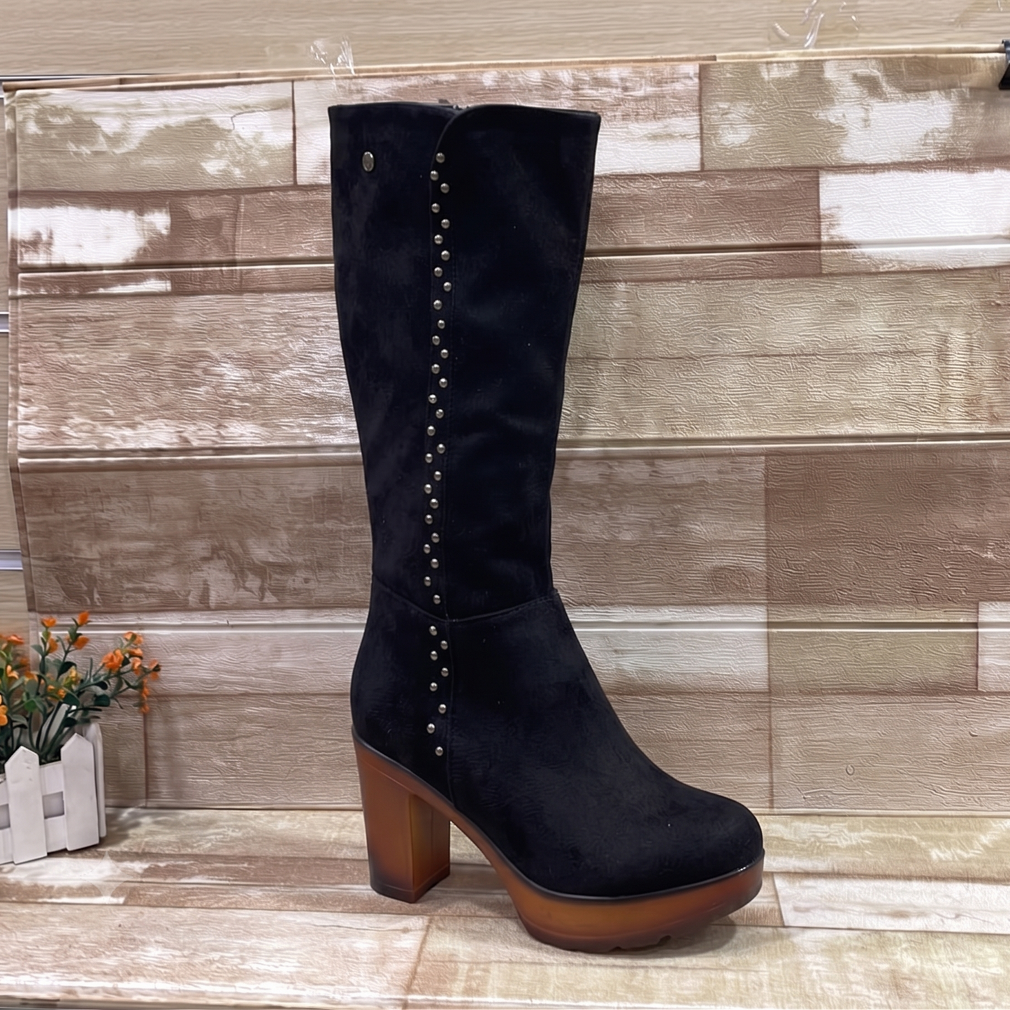 Botas QBM Plataforma Negro - PREVENTA con Despacho 13/07