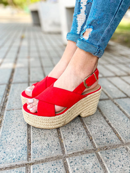 Sandalias Steph Rojo