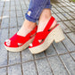 Sandalias Steph Rojo