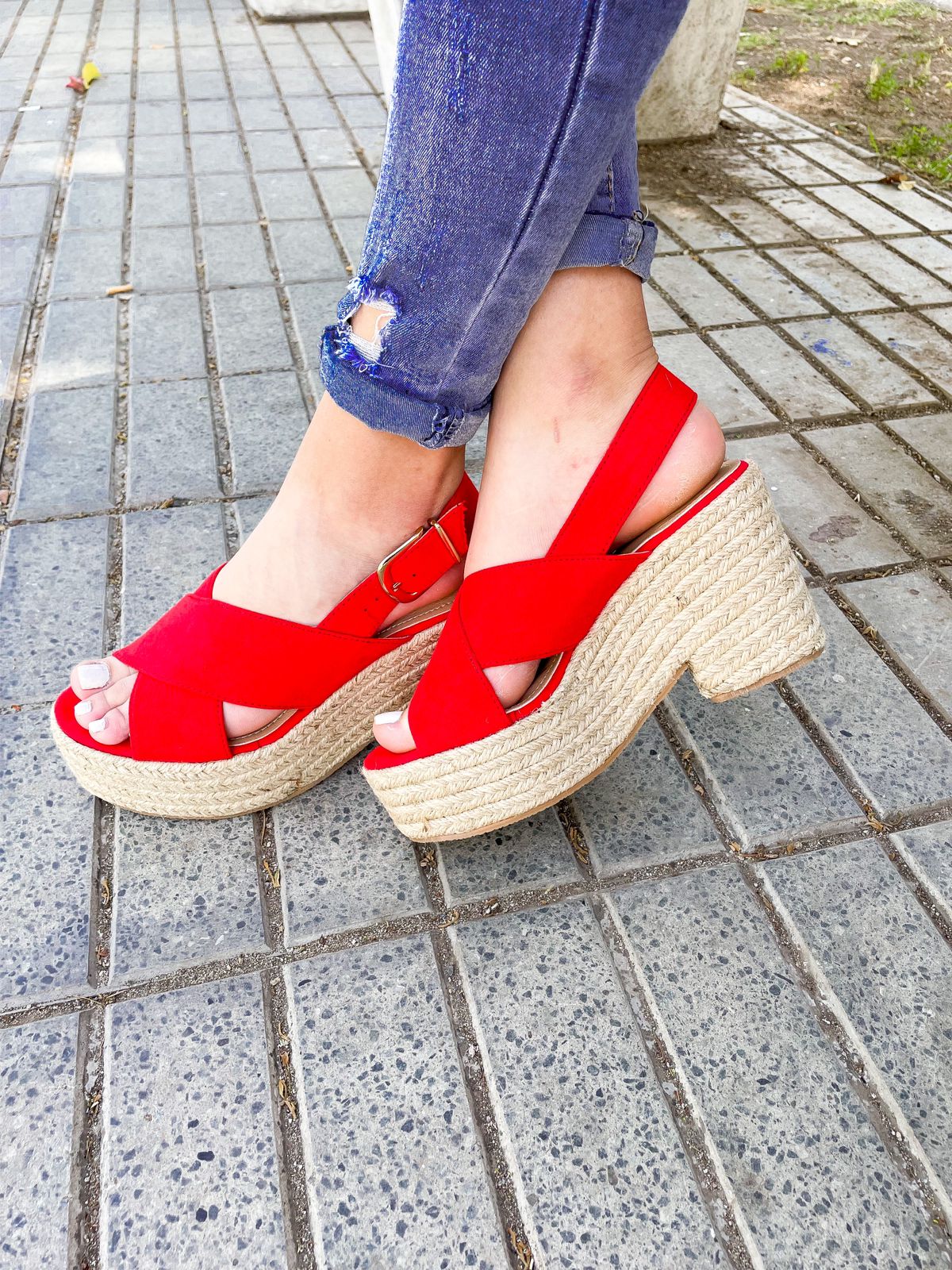 Sandalias Steph Rojo