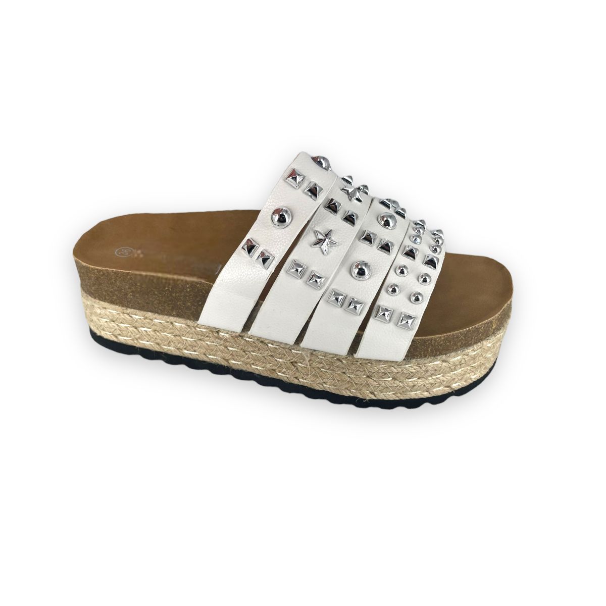 Sandalias Gladiadoras Blanco