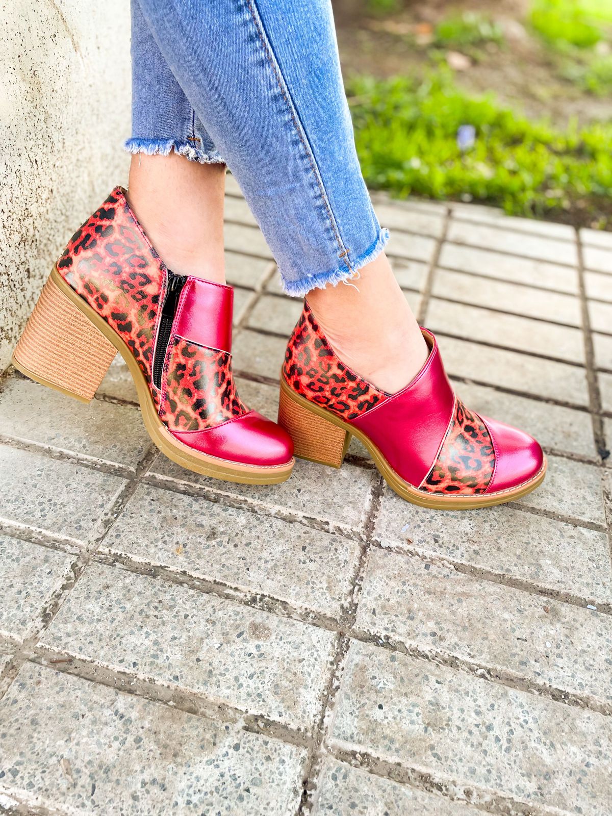 Botines Graziella Fucsia
