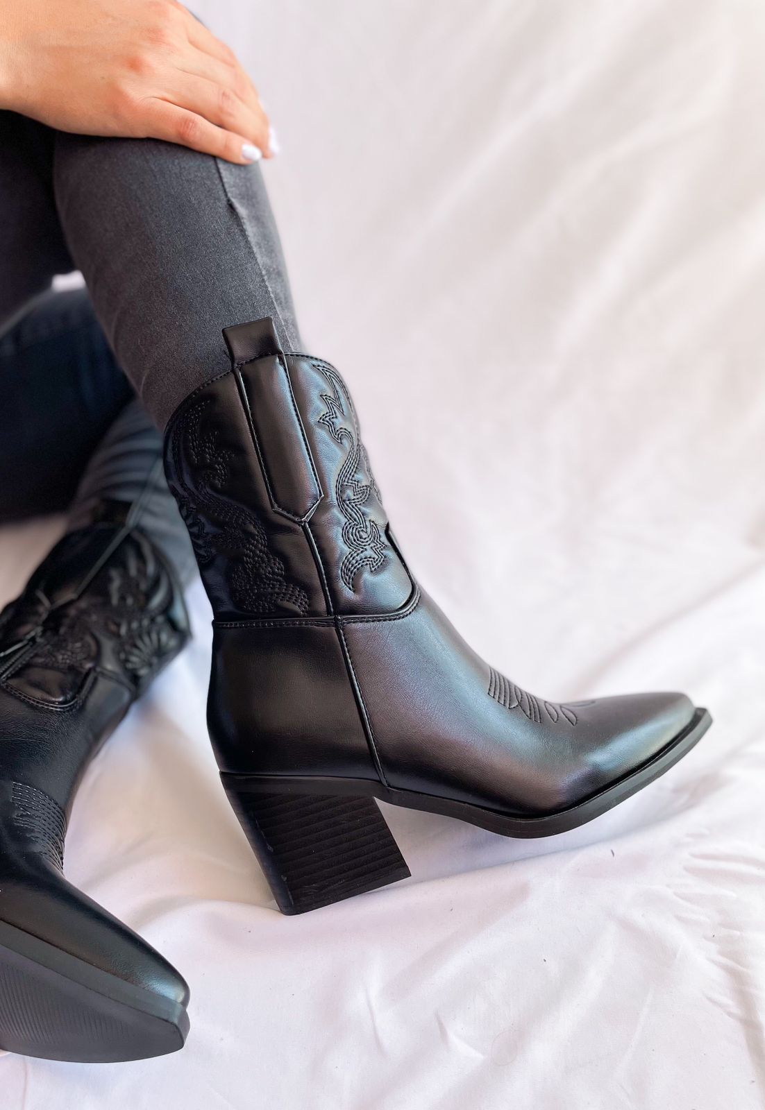 Botin Texan gloria Negro (preventa)