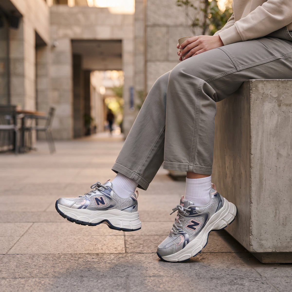 Zapatillas Urbanas Nova Azul/Plata