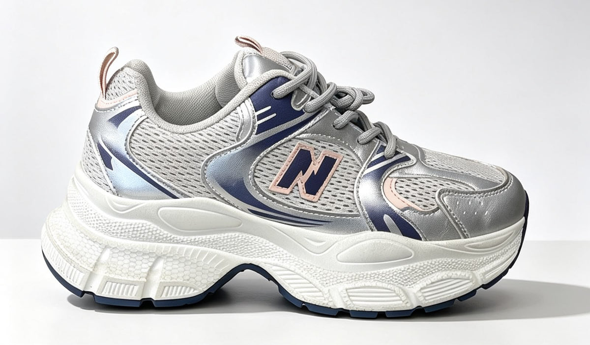 Zapatillas Urbanas Nova Azul/Plata